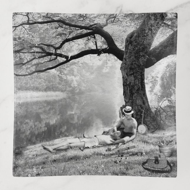 Huckleberry & Tom Trinket Tray (Front)