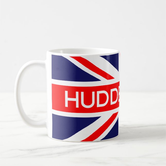 Huddersfield UK Flag Coffee Mug (Left)