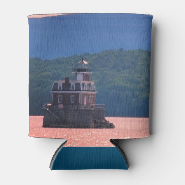 Hudson Athens Lighthouse - Hudson City Light, NY Can Cooler (Front)