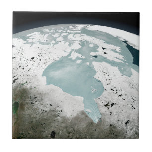 Hudson Bay Sea Ice On April 29, 2006. Ceramic Tile