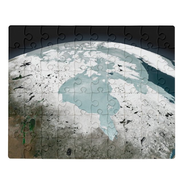 Hudson Bay Sea Ice On April 29, 2006. Jigsaw Puzzle (Puzzle Horizontal)