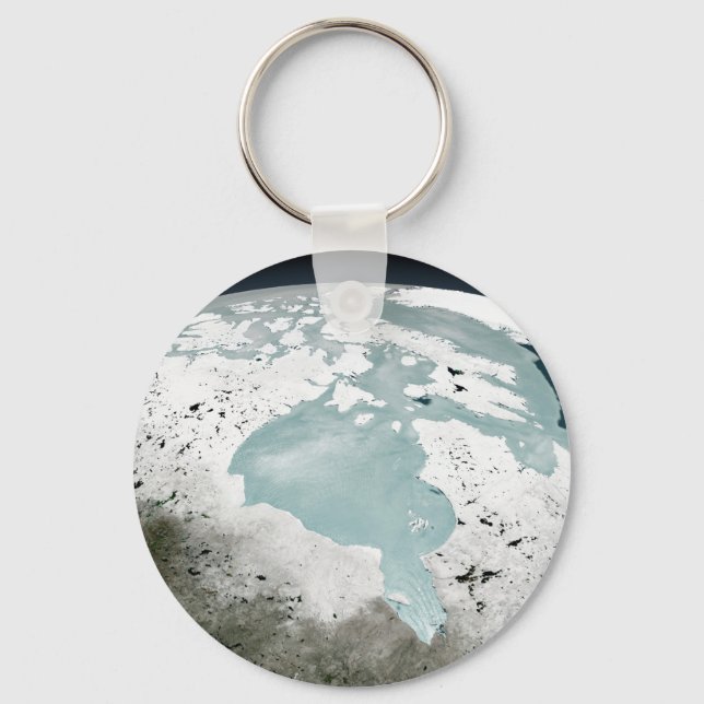 Hudson Bay Sea Ice On April 29, 2006. Keychain (Front)