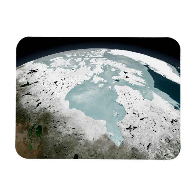 Hudson Bay Sea Ice On April 29, 2006. Magnet (Horizontal)