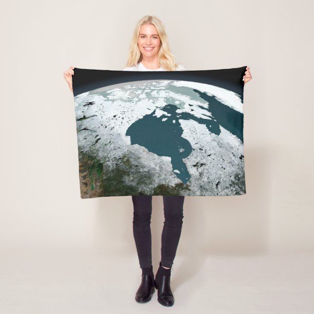 Hudson Bay Sea Ice On November 14, 2005. Fleece Blanket (In Situ)