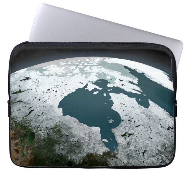 Hudson Bay Sea Ice On November 14, 2005. Laptop Sleeve (Front)