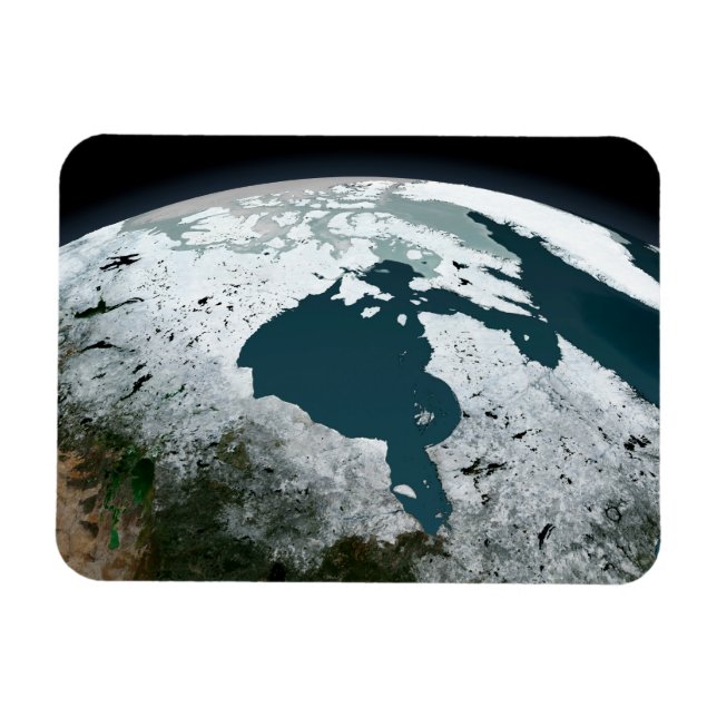 Hudson Bay Sea Ice On November 14, 2005. Magnet (Horizontal)