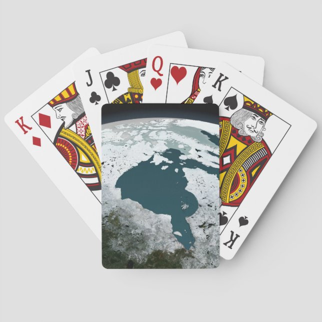 Hudson Bay Sea Ice On November 14, 2005. Poker Cards (Back)