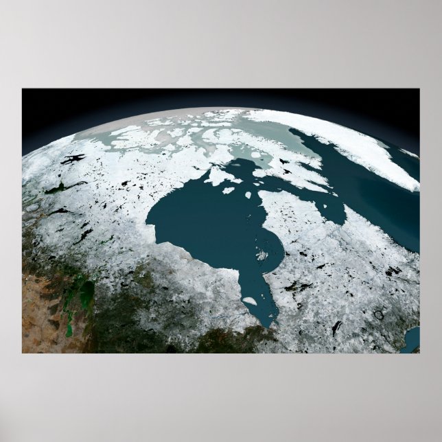 Hudson Bay Sea Ice On November 14, 2005. Poster (Front)