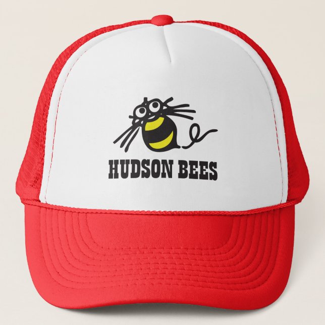 Hudson Bees Baseball Cap (Red) (Front)