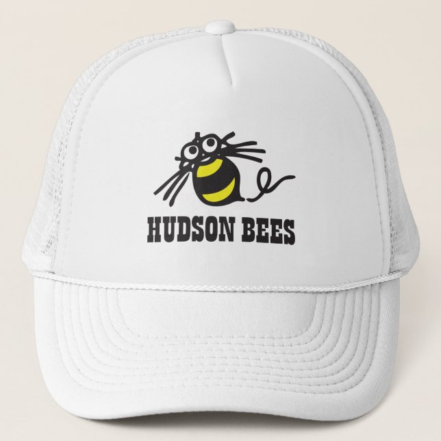 Hudson Bees Baseball Cap (White) (Front)