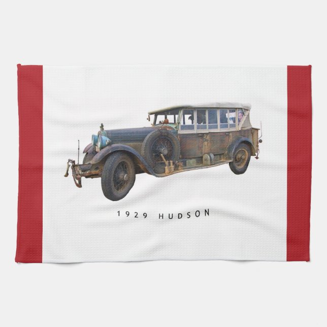 Hudson Car 1929 Kitchen Towel (Horizontal)