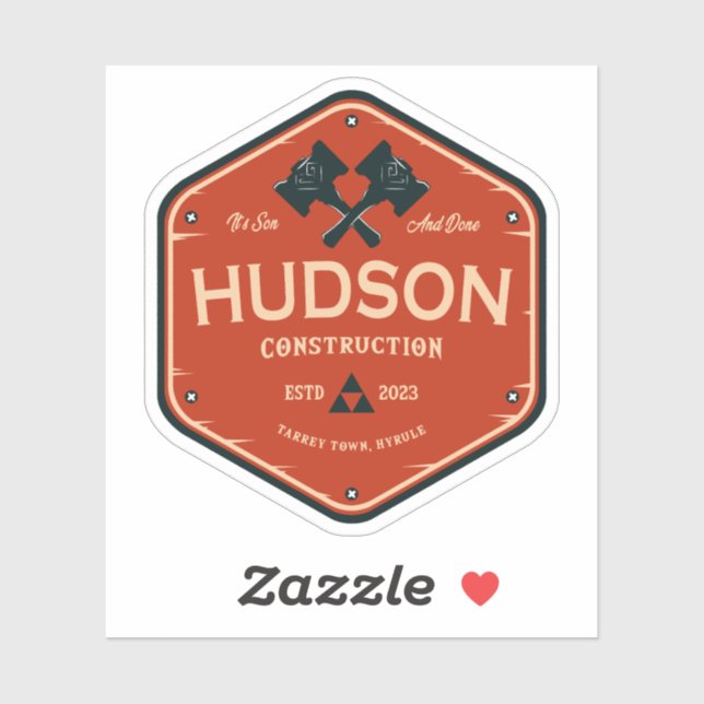 Hudson Construction Sticker (Sheet)