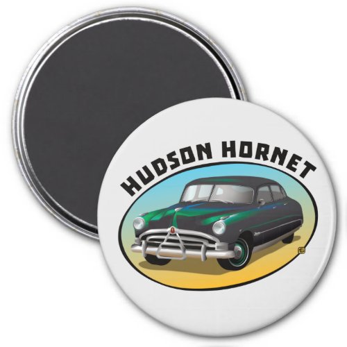 Hudson Hornet Car Magnet