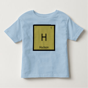 Hudson Name Chemistry Element Periodic Table Toddler T-shirt