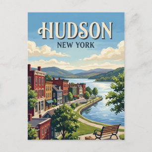 Hudson New York Postcard