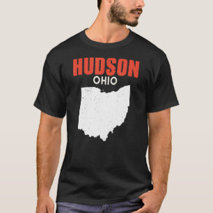 HUDSON Ohio USA State America Travel Ohioan T-Shirt