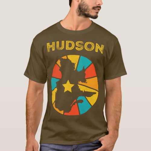 Hudson Quebec Canada Vintage Distressed Souvenir 1 T_Shirt