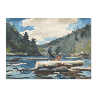 Hudson River, Logging | Winslow Homer Cards
