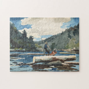 Hudson River, Logging   Winslow Homer Jigsaw Puzzle