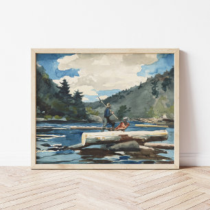 Hudson River, Logging Winslow Homer Poster