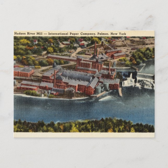 Hudson River Mill, Palmer, New York Postcard (Front)