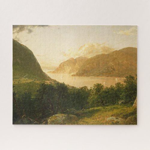 Hudson River Scene by John Frederick Kensett Jigsaw Puzzle