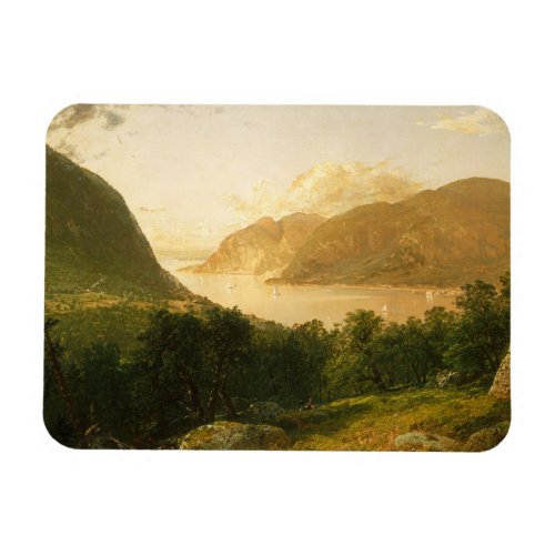 Hudson River Scene by John Frederick Kensett Magnet