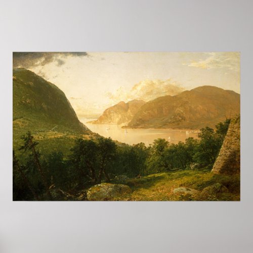 Hudson River Scene by John Frederick Kensett Poster