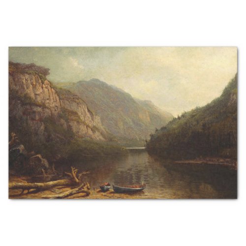Hudson River Scene by Mary Josephine Walters Tissue Paper