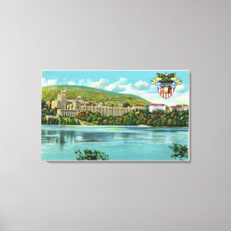 Hudson River View of US Military Academy Canvas Print