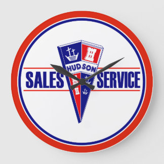 Hudson Sales and Service vintage sign clock