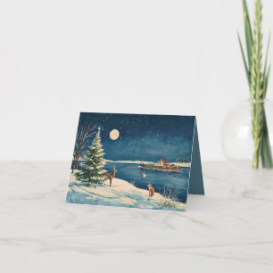 Hudson Valley Americana Storybook Christmas Card