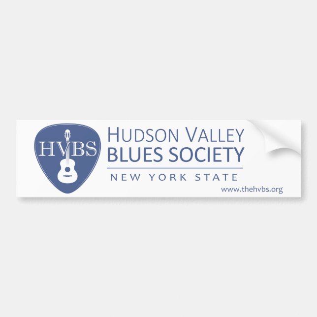 Hudson Valley Blues Society Bumper Sticker (Front)