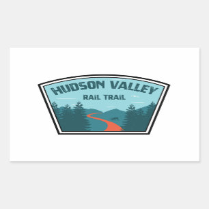 Hudson Valley Rail Trail New York Rectangular Sticker