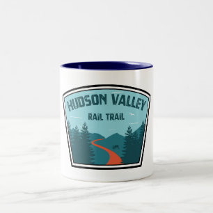 Hudson Valley Rail Trail New York Two-Tone Coffee Mug