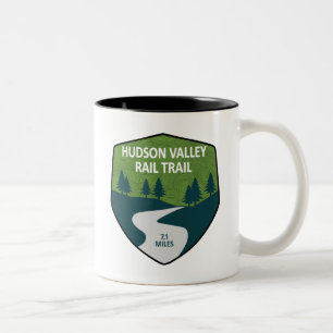 Hudson Valley Rail Trail New York Two-Tone Coffee Mug