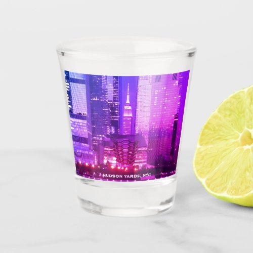 Hudson Yards Vessel Empire State Building NYC Shot Glass
