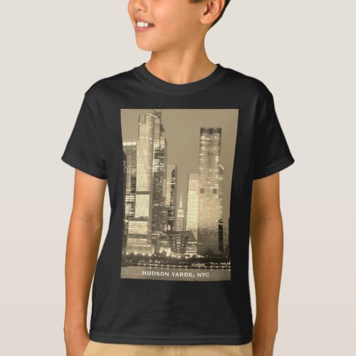 Hudson Yards Vessel Empire State Building NYC T_Shirt