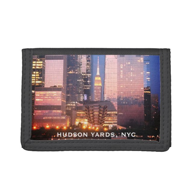 Hudson Yards (Vessel) Empire State Building, NYC Trifold Wallet (Front)