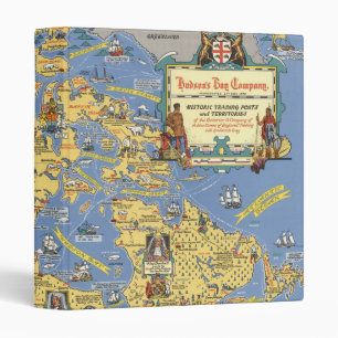 Hudson's Bay Company - Map of Canada 3 Ring Binder