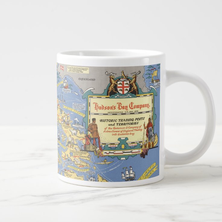 Hudson's Bay Company Map of Canada Giant Coffee Mug Zazzle