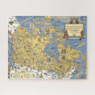 Hudson's Bay Company - Map of Canada Jigsaw Puzzle