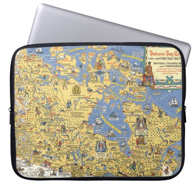 Hudson's Bay Company - Map of Canada Laptop Sleeve (Front)