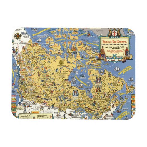 Hudsons Bay Company _ Map of Canada Magnet