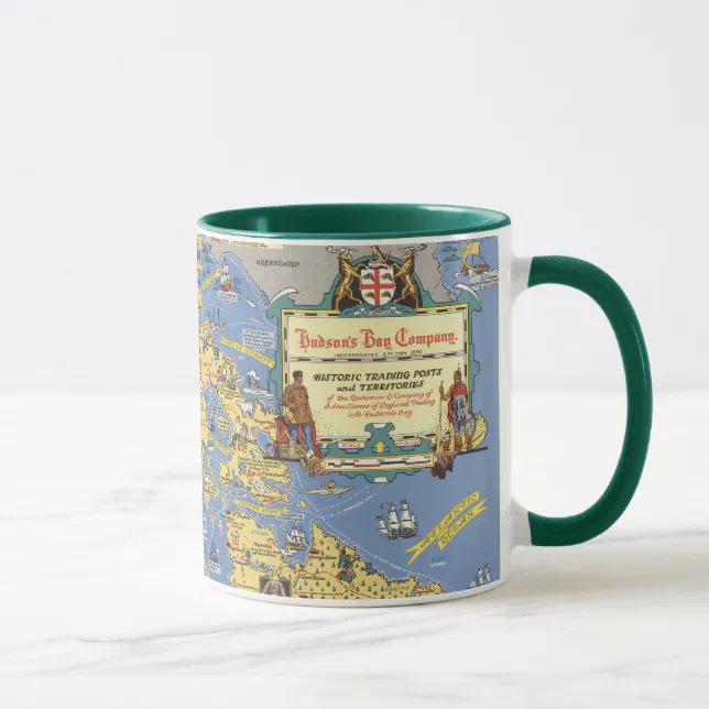 Hudson's Bay Company Map of Canada Mug Zazzle