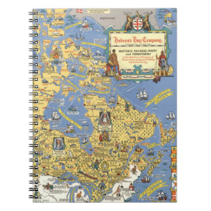 Hudson's Bay Company - Map of Canada Notebook