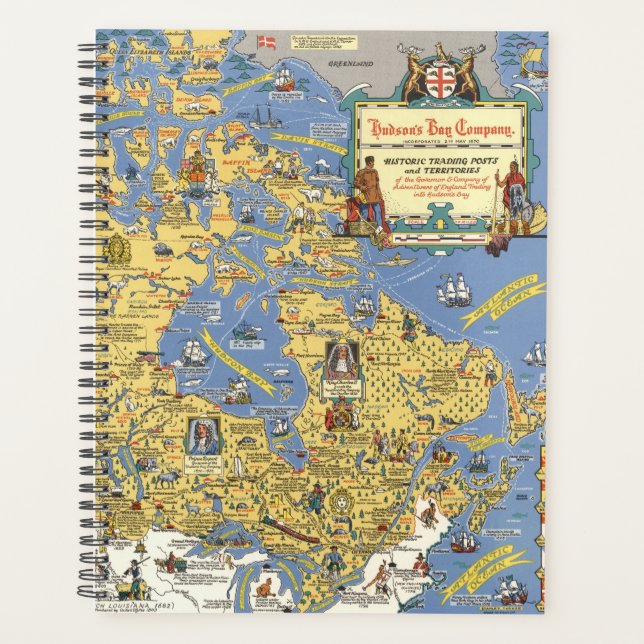 Hudson's Bay Company - Map of Canada Planner (Front)