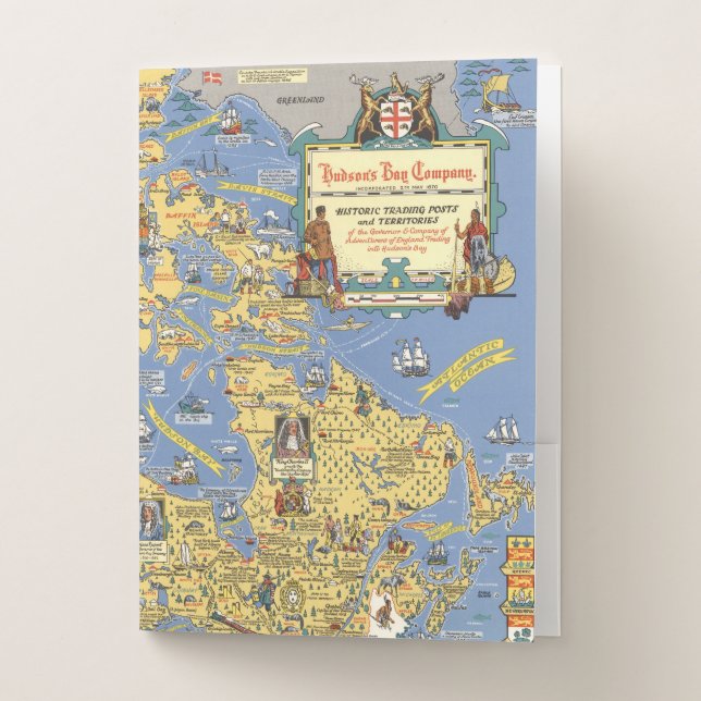 Hudson's Bay Company - Map of Canada Pocket Folder (Front)
