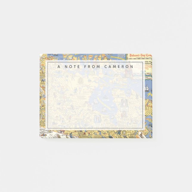 Hudson's Bay Company - Map of Canada Post-it Notes (Front)