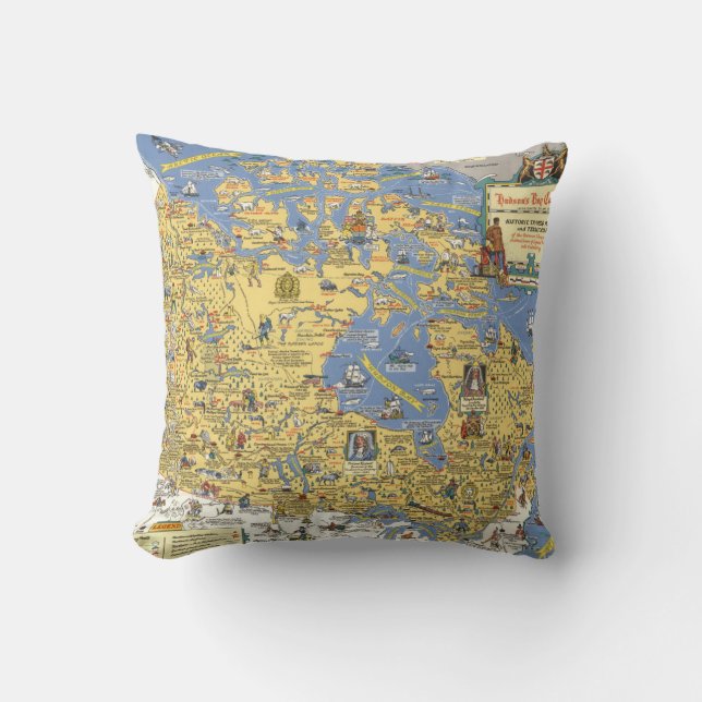 Hudson's Bay Company - Map of Canada Throw Pillow (Front)